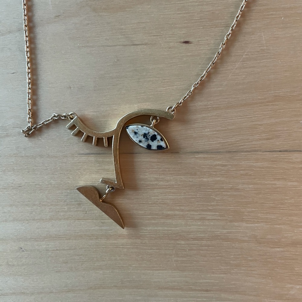 Madewell face necklace